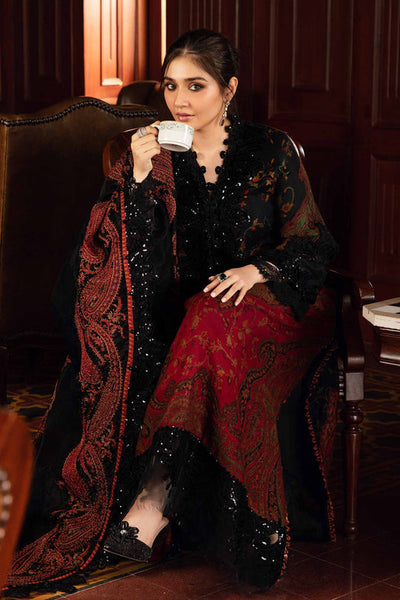 3 Piece Unstitched Embroidered Women Suit | DL-1204