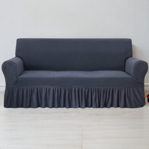Turkish Style Sofa Cover | Dark Grey Color