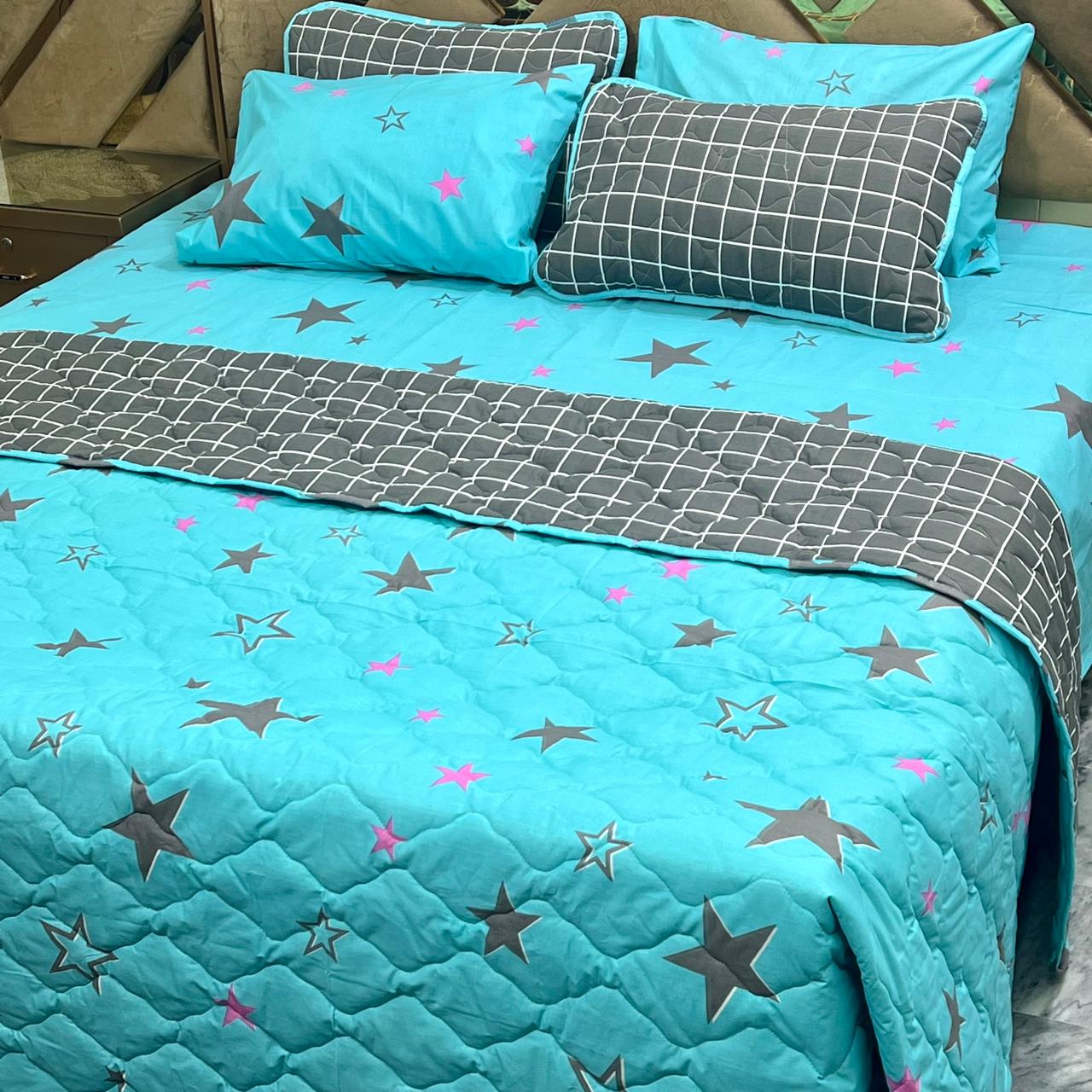 6 PCs Cotton Quilted Comforter Set CS.02