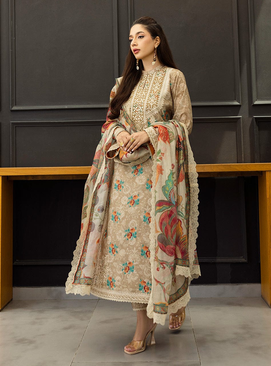 Zainab Chottani- Wedding Session printed+Embroidery Winter Collection-SC-ZC9