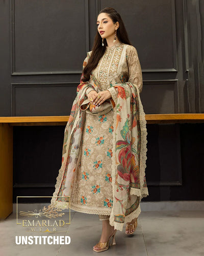 Zainab Chottani- Wedding Session printed+Embroidery Winter Collection-SC-ZC9