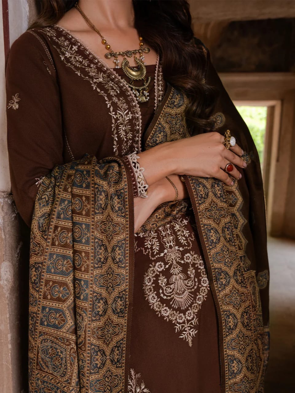 Izel- Wedding Session Winter Collection 3pc Dress-SC-740